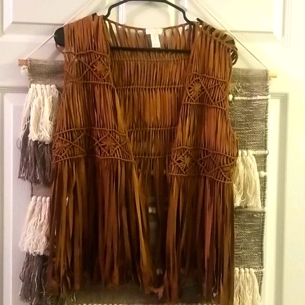 Chico's Fringe Cowgirl Vest